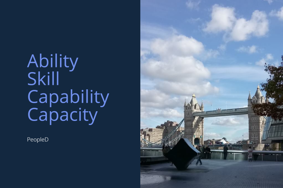 Ability Skill Capability Capacity